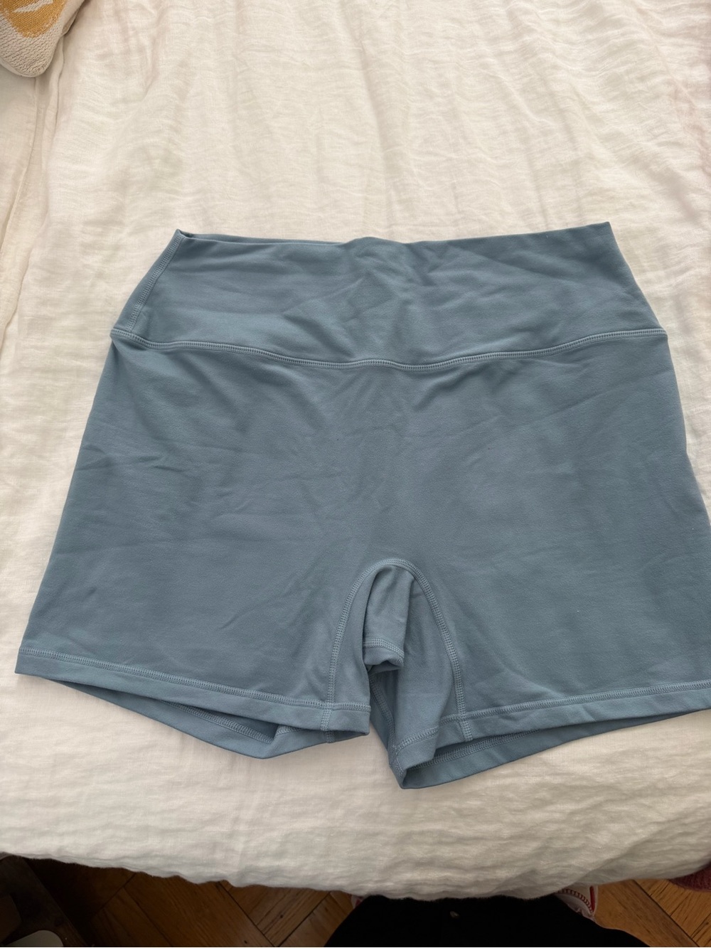 SET Active High-Rise Bike Shorts in Dusty Blue-Grey